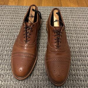 Allen Edmonds Strandmok 10.5 D Men’s Dress Shoe Brown Pebbled Leather Dainite